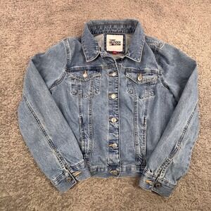 Tommy Hilfiger Denim Women's Trucker Jacket Blue Classic‎ Fit Size L